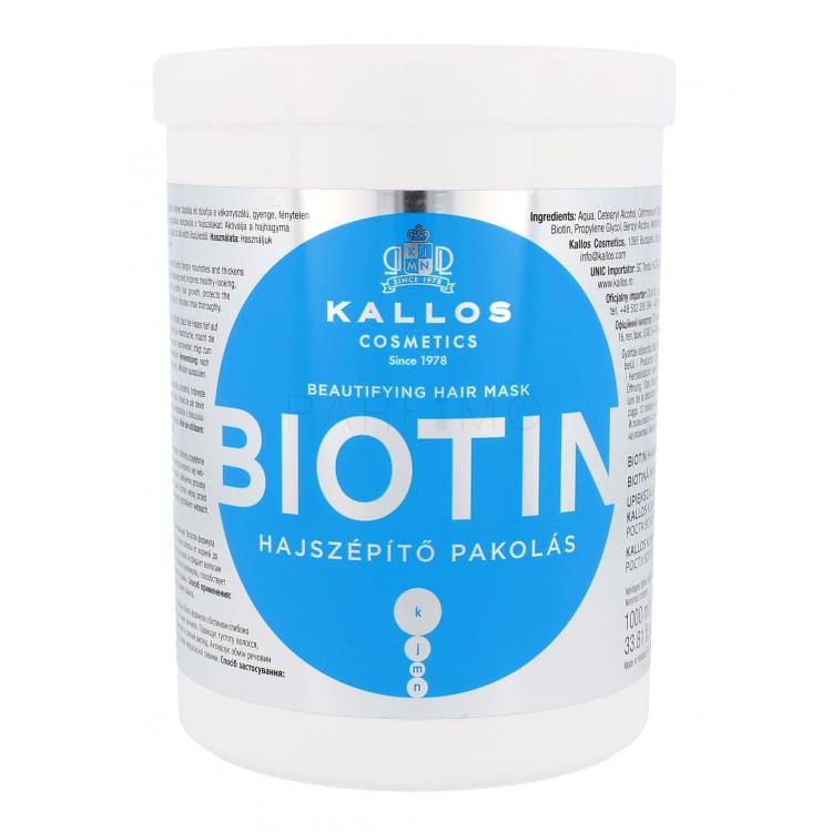 Kallos Cosmetics Biotin Hajpakolás nőknek 1000 ml