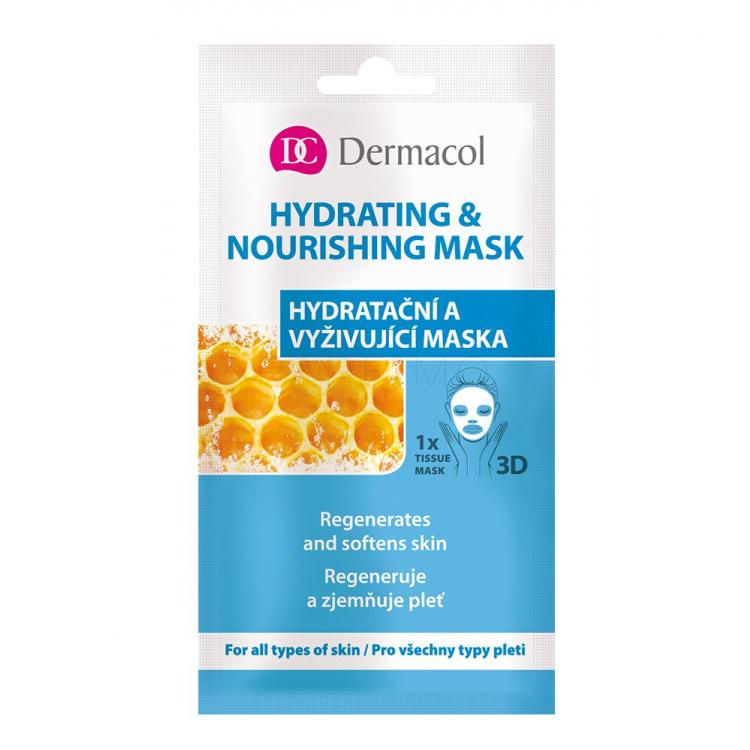 Dermacol Hydrating &amp; Nourishing Mask Arcmaszk nőknek 15 ml