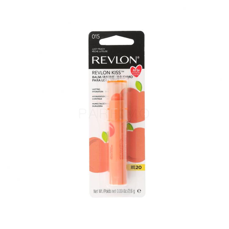 Revlon Revlon Kiss SPF20 Ajakbalzsam nőknek 2,6 g Változat 015 Juicy Peach