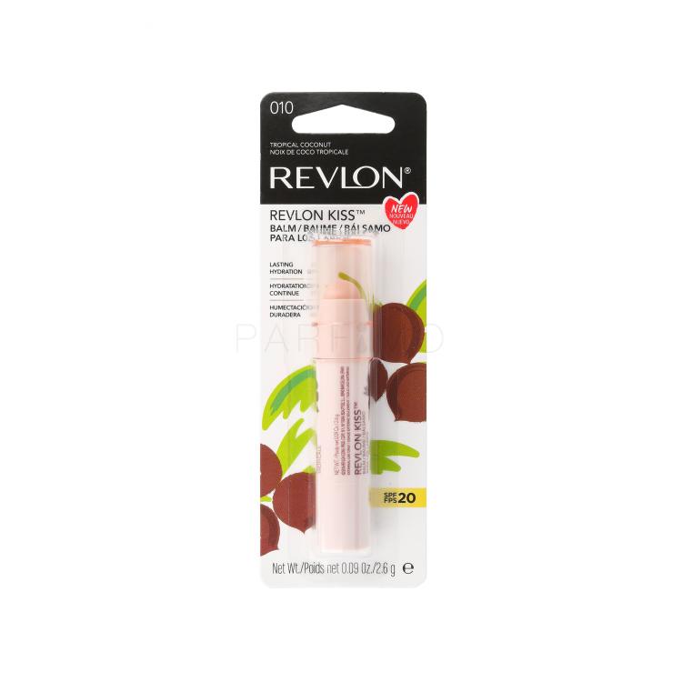 Revlon Revlon Kiss SPF20 Ajakbalzsam nőknek 2,6 g Változat 010 Tropical Coconut