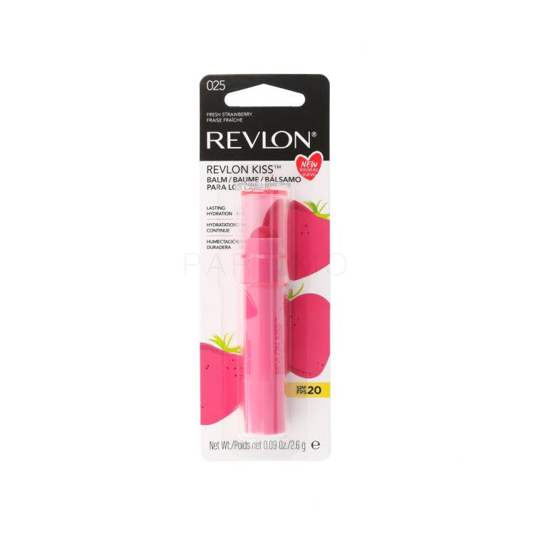 Revlon Revlon Kiss SPF20 Ajakbalzsam nőknek 2,6 g Változat 025 Fresh Strawberry