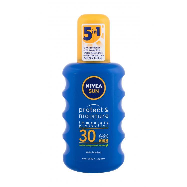 Nivea Sun Protect &amp; Moisture SPF30 Fényvédő készítmény testre 200 ml