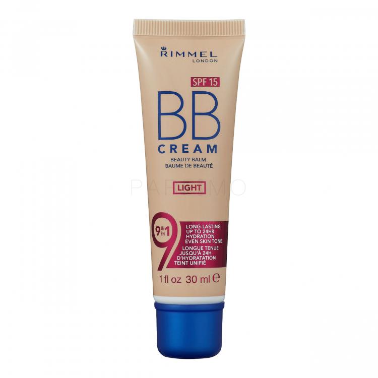 Rimmel London BB Cream 9in1 SPF15 BB krém nőknek 30 ml Változat Light