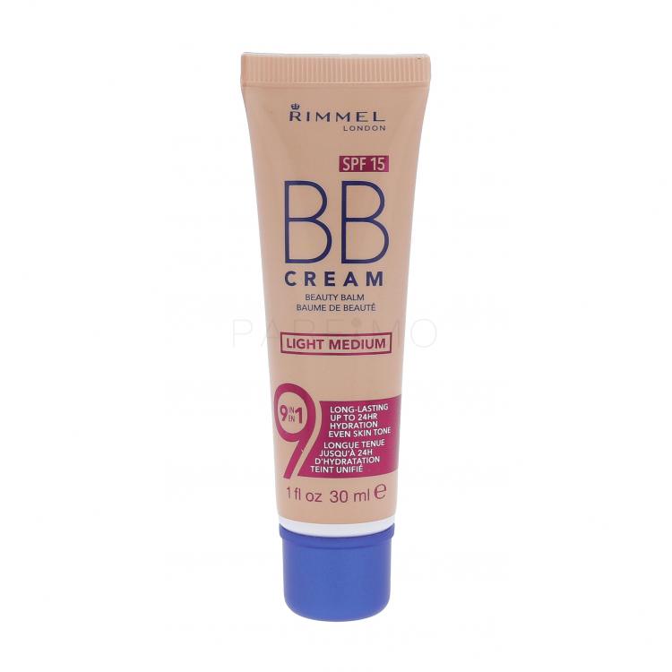 Rimmel London BB Cream 9in1 SPF15 BB krém nőknek 30 ml Változat Light Medium