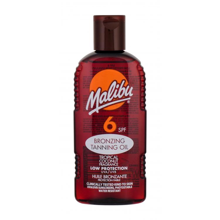 Malibu Bronzing Tanning Oil SPF6 Fényvédő készítmény testre nőknek 200 ml