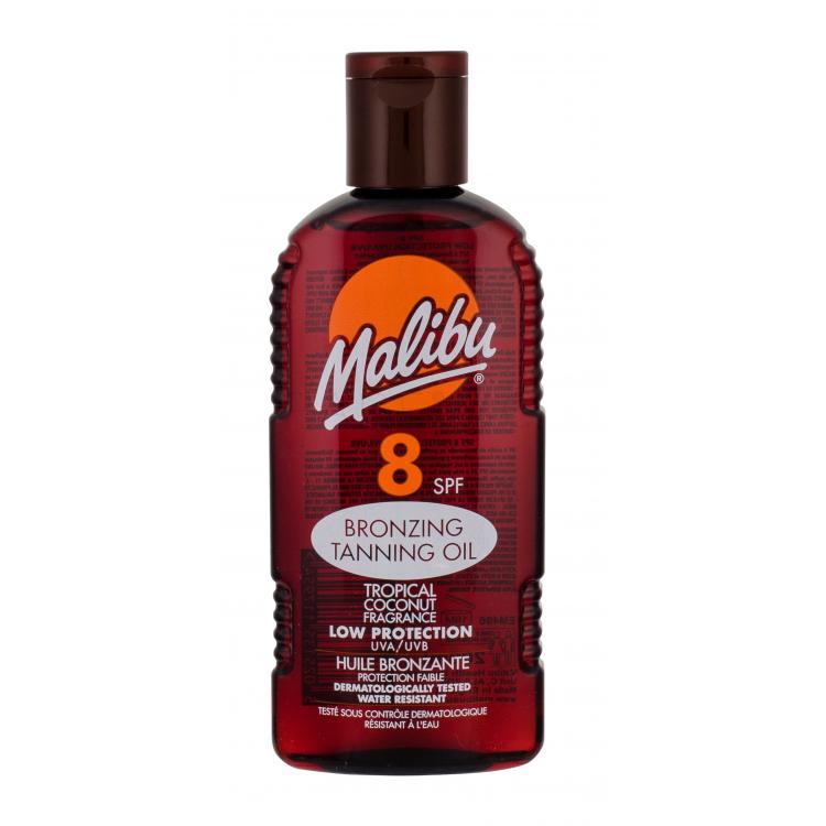 Malibu Bronzing Tanning Oil SPF8 Fényvédő készítmény testre nőknek 200 ml