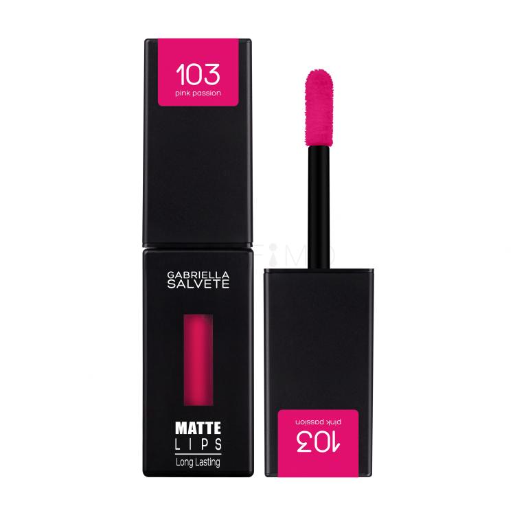 Gabriella Salvete Matte Lips Rúzs nőknek 4,5 ml Változat 103 Pink Passion