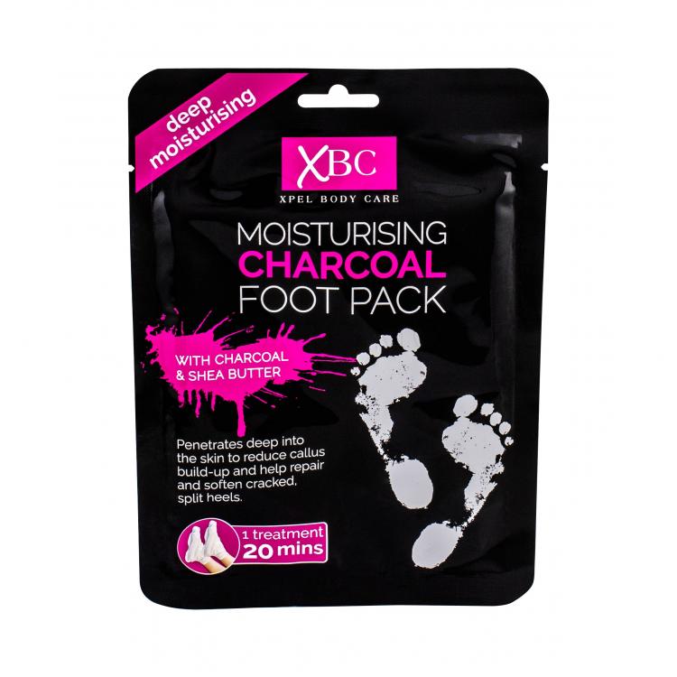 Xpel Body Care Charcoal Foot Pack Lábmaszk nőknek 1 db