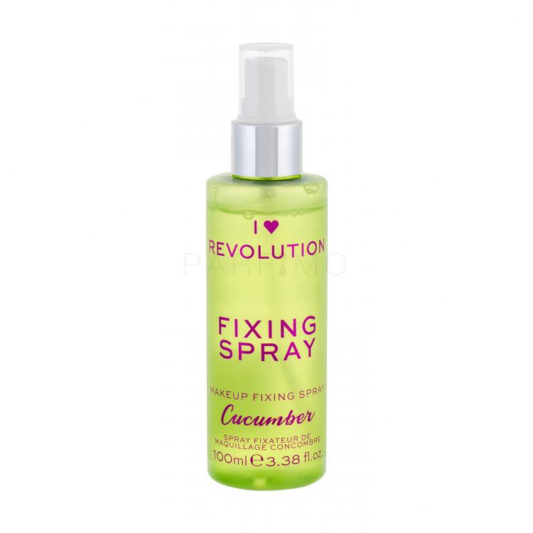 Makeup Revolution London I Heart Revolution Fixing Spray Cucumber Sminkfixáló nőknek 100 ml