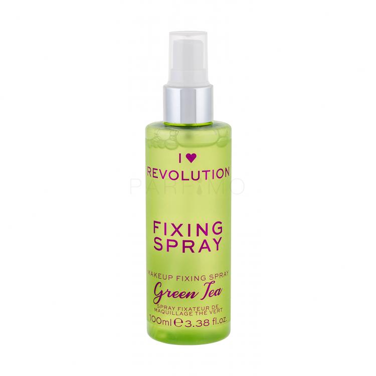 Makeup Revolution London I Heart Revolution Fixing Spray Green Tea Sminkfixáló nőknek 100 ml