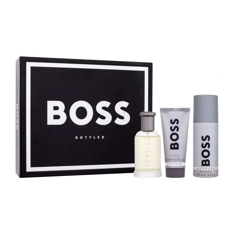 HUGO BOSS Boss Bottled SET Ajándékcsomagok Eau de Toilette 100 ml + tusfürdő 100 ml + dezodor 150 ml