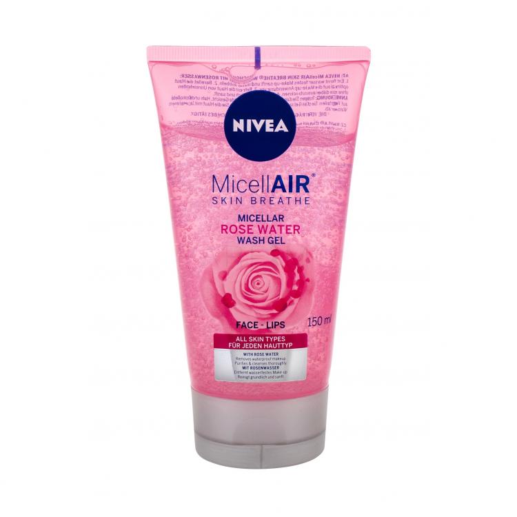 Nivea MicellAIR® Rose Water Arctisztító gél nőknek 150 ml