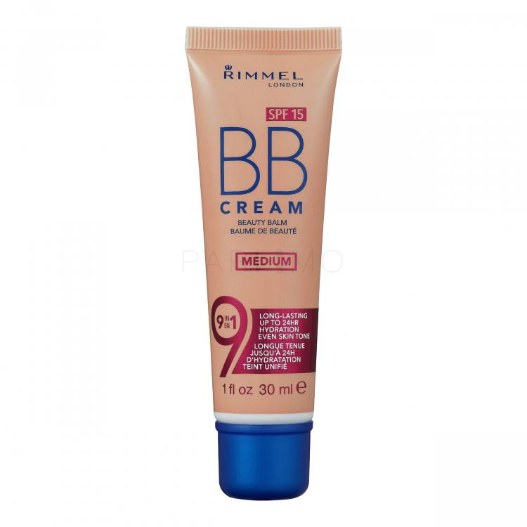 Rimmel London BB Cream 9in1 SPF15 BB krém nőknek 30 ml Változat Medium