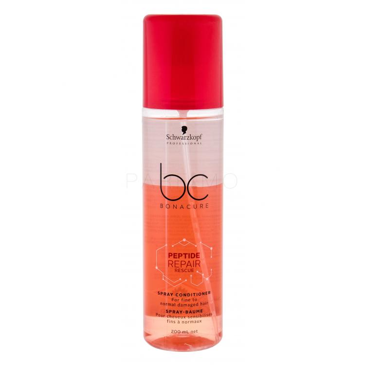 Schwarzkopf Professional BC Bonacure Peptide Repair Rescue Spray Conditioner Hajkondicionáló nőknek 200 ml