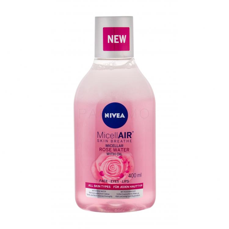 Nivea MicellAIR® Rose Water Micellás víz nőknek 400 ml