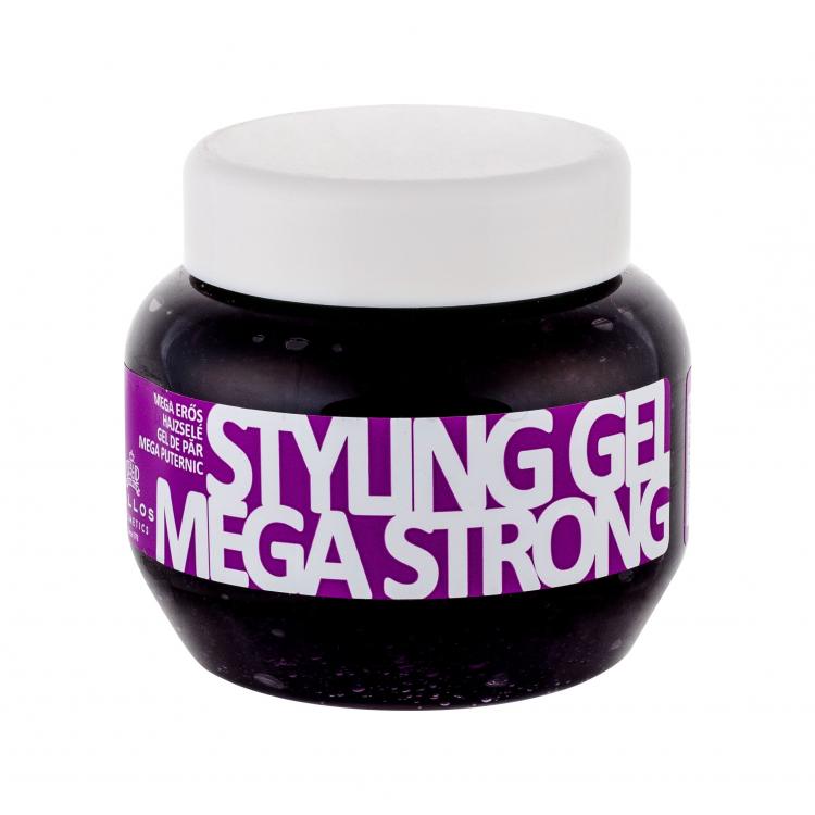 Kallos Cosmetics Styling Gel Mega Strong Hajzselé nőknek 275 ml