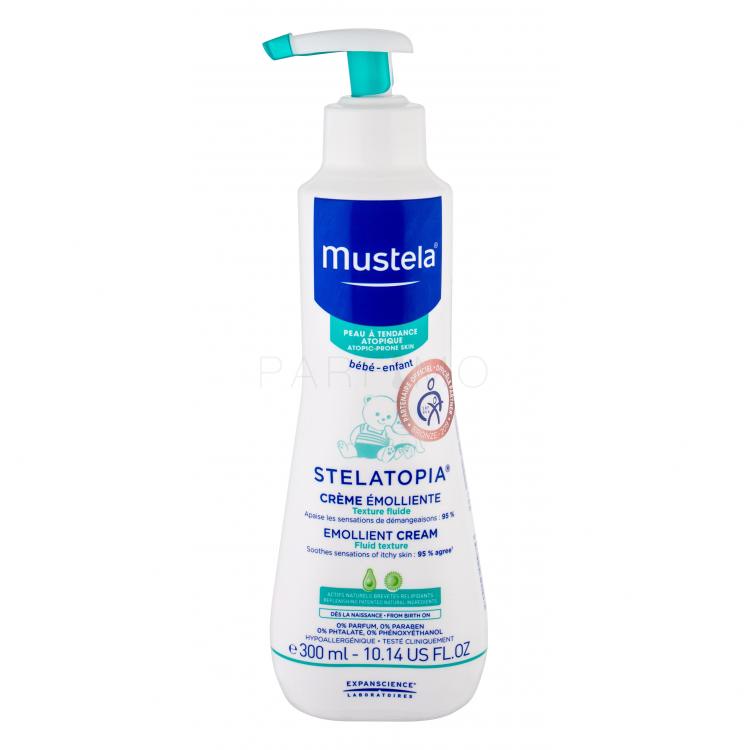 Mustela Bébé Stelatopia Emollient Cream Nappali arckrém gyermekeknek 300 ml