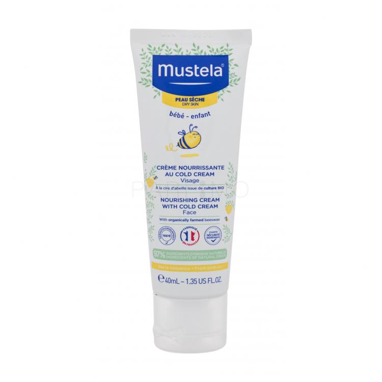 Mustela Bébé Nourishing Cream With Cold Cream Nappali arckrém gyermekeknek 40 ml