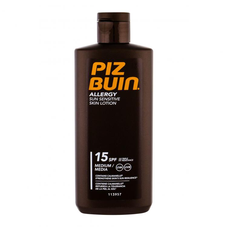 PIZ BUIN Allergy Sun Sensitive Skin Lotion SPF15 Fényvédő készítmény testre 200 ml