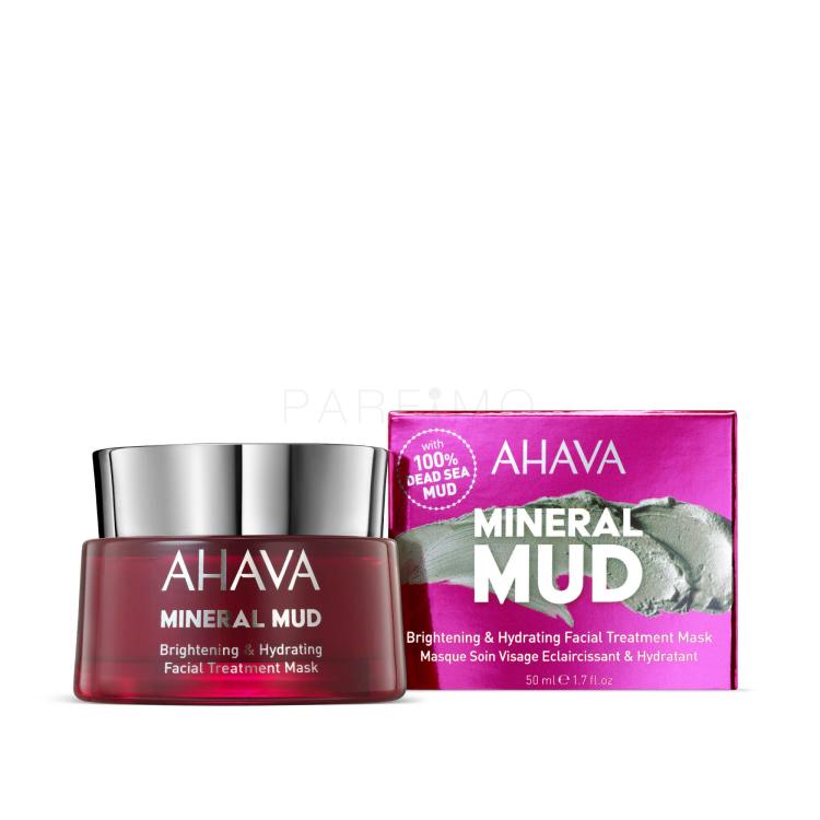 AHAVA Mineral Mud Brightening &amp; Hydrating Arcmaszk nőknek 50 ml