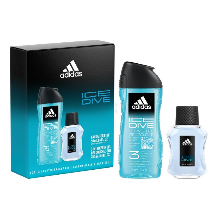 Adidas Ice Dive Ajándékcsomagok Eau de Toilette 50 ml + tusfürdő 250 ml