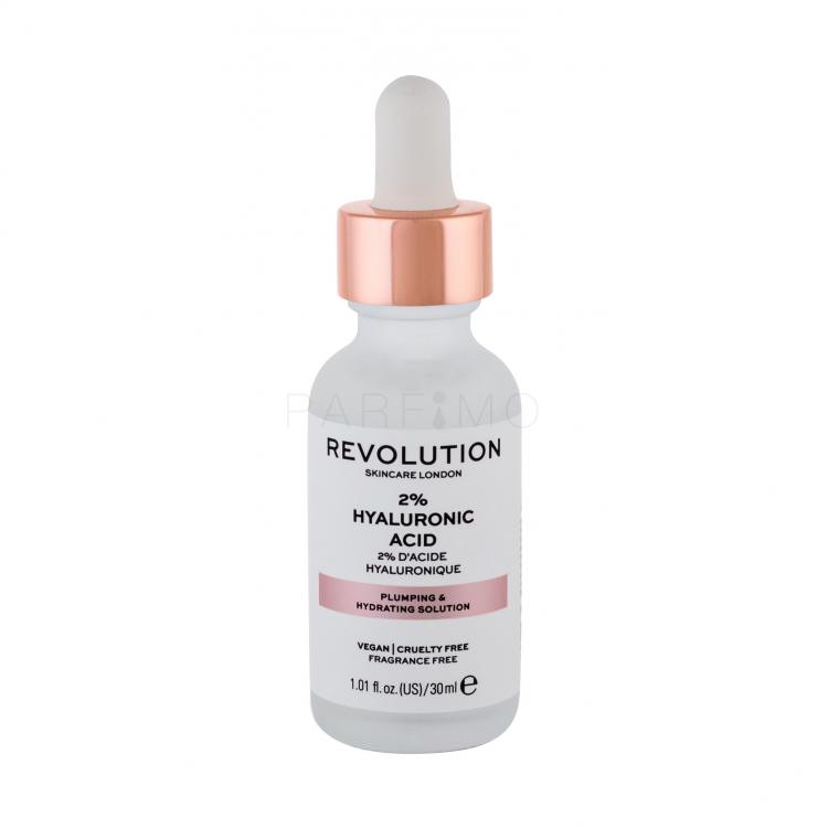 Revolution Skincare Skincare 2% Hyaluronic Acid Arcszérum nőknek 30 ml