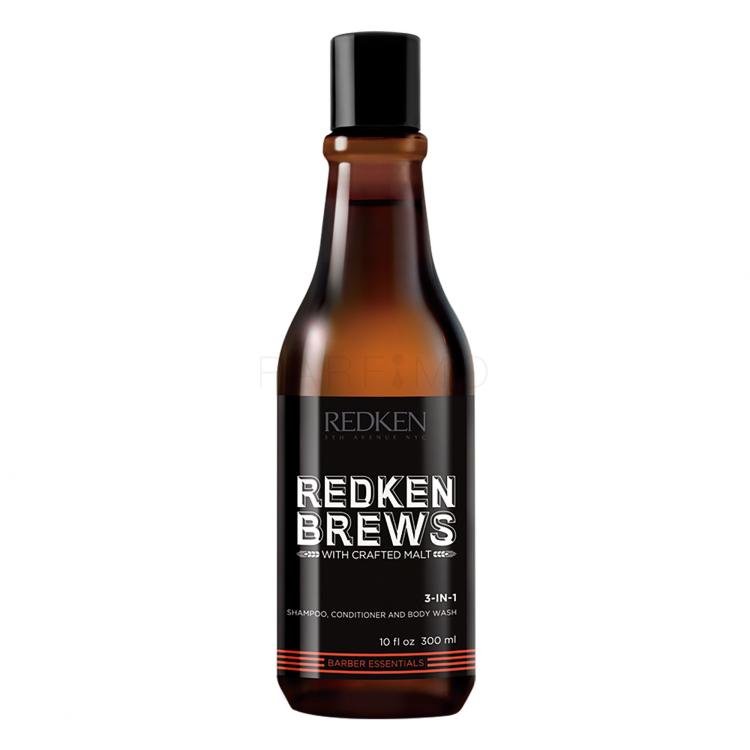 Redken Brews 3-In-1 Sampon férfiaknak 300 ml