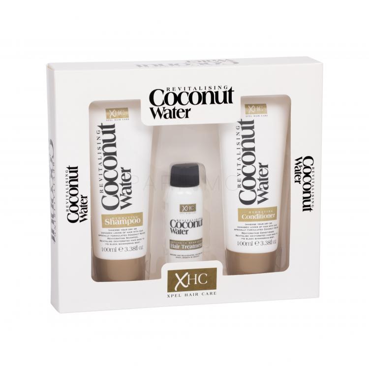 Xpel Coconut Water Ajándékcsomagok sampon 100 ml + hajbalzsam 100 ml + hajszérum 30 ml