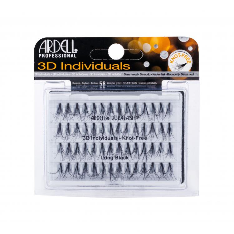 Ardell 3D Individuals Duralash Knot-Free Műszempilla nőknek 56 db Változat Long Black